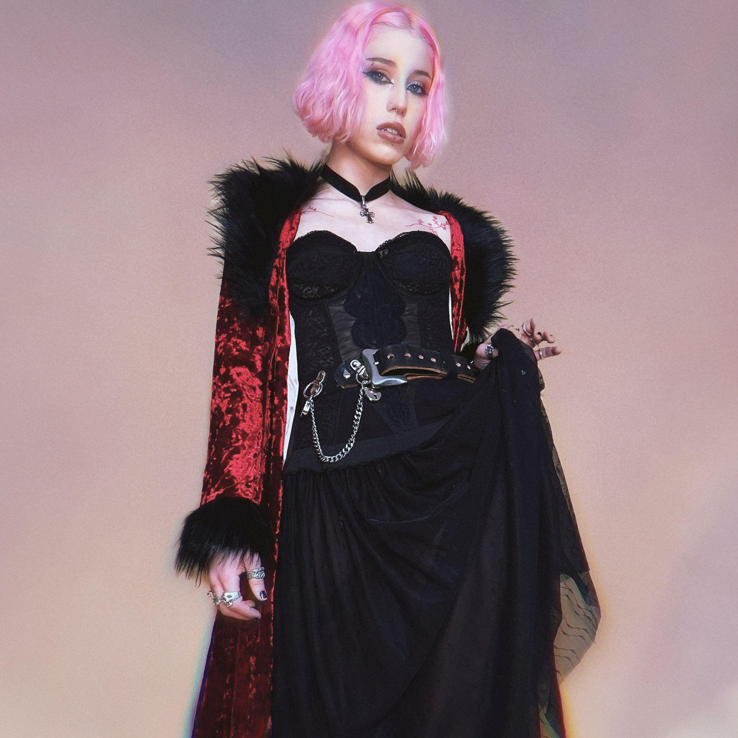 CREATURE DUSTER COAT - Strawberry Switchblade