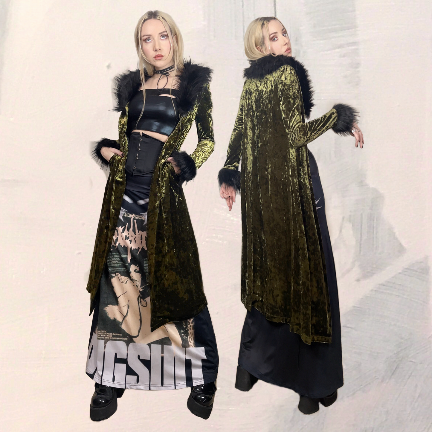 CREATURE DUSTER COAT - Sludge Green