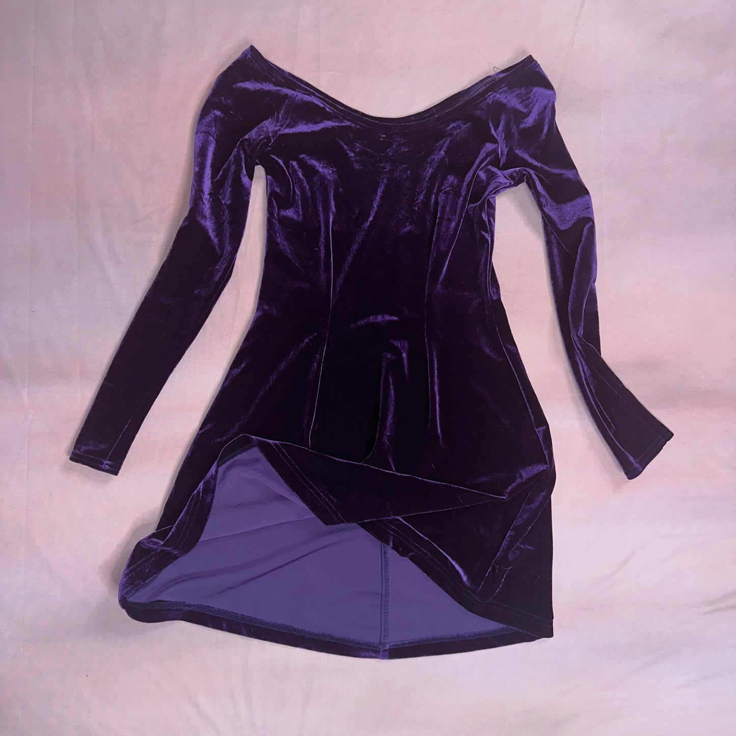 VINTAGE 90s PURPLE VELVET SKATER MINI DRESS Oblivion Cult VINTAGE 90s PURPLE VELVET SKATER MINI DRESS Oblivion Cult